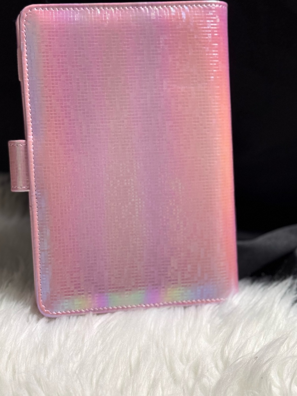 Pink shimmer faux leather binder/ budget binder A6 - Picture 4 of 4